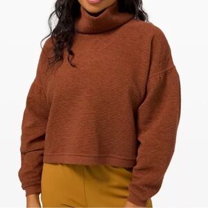 lululemon athletica Rust Turtleneck Sweater